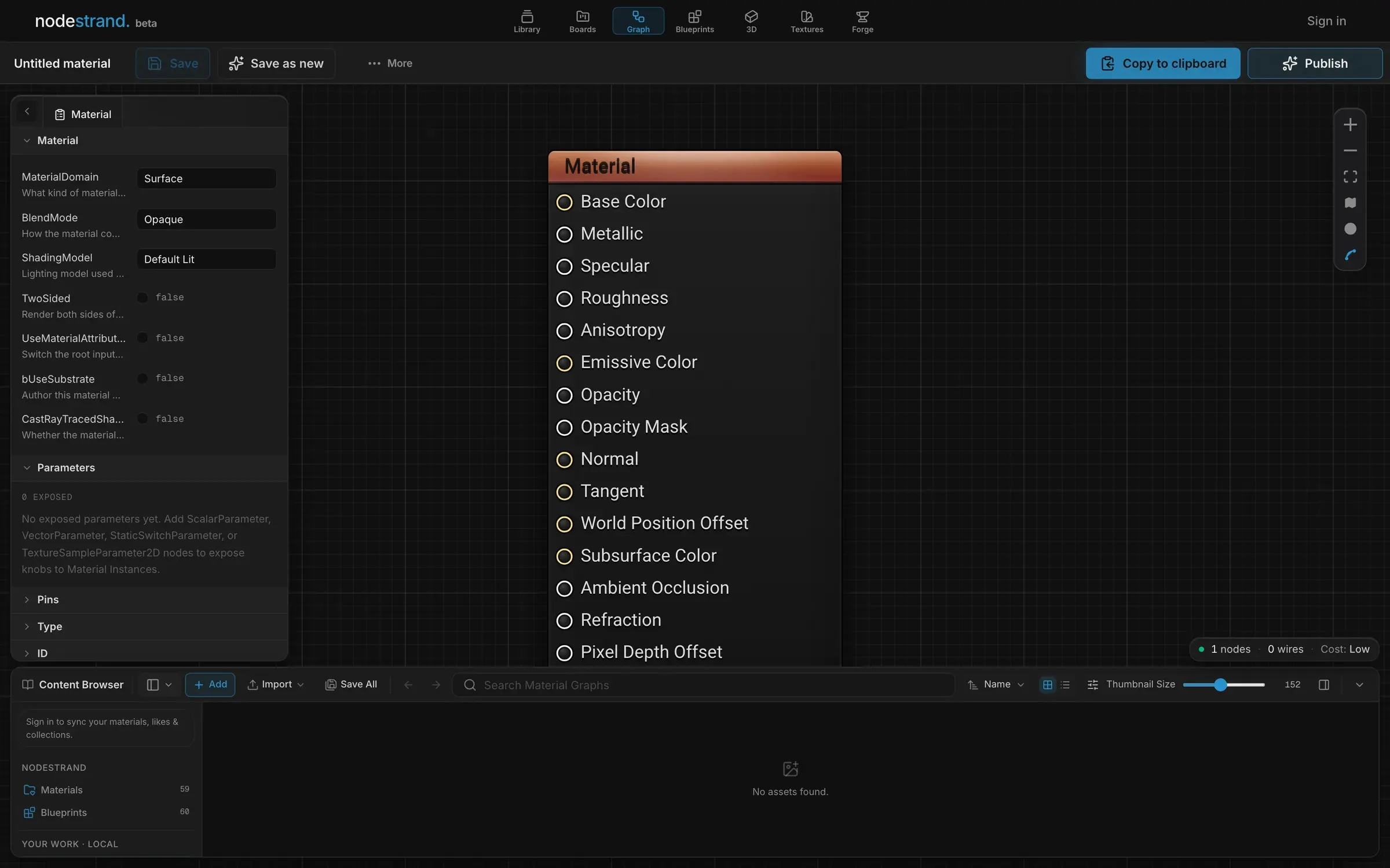 NodeStrand Materials: Rebuild and edit any UE5 material graph.