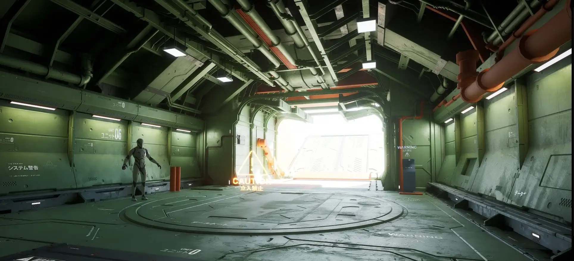 Cargo bay interior built in-engine with MAKINA