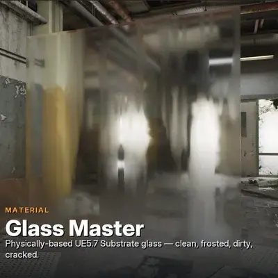 NodeStrand material: Glass Master substrate glass
