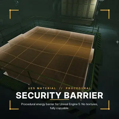 NodeStrand material: Security Barrier procedural shader