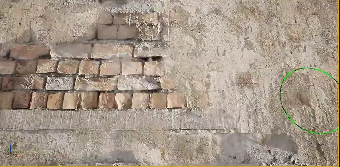 Painting onto tessellated brick geometry with real displacement in Unreal